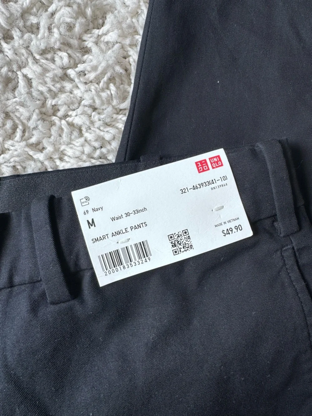 Uniqlo Navy Smart Ankle Pants - Men's M - Picture 5 of 7